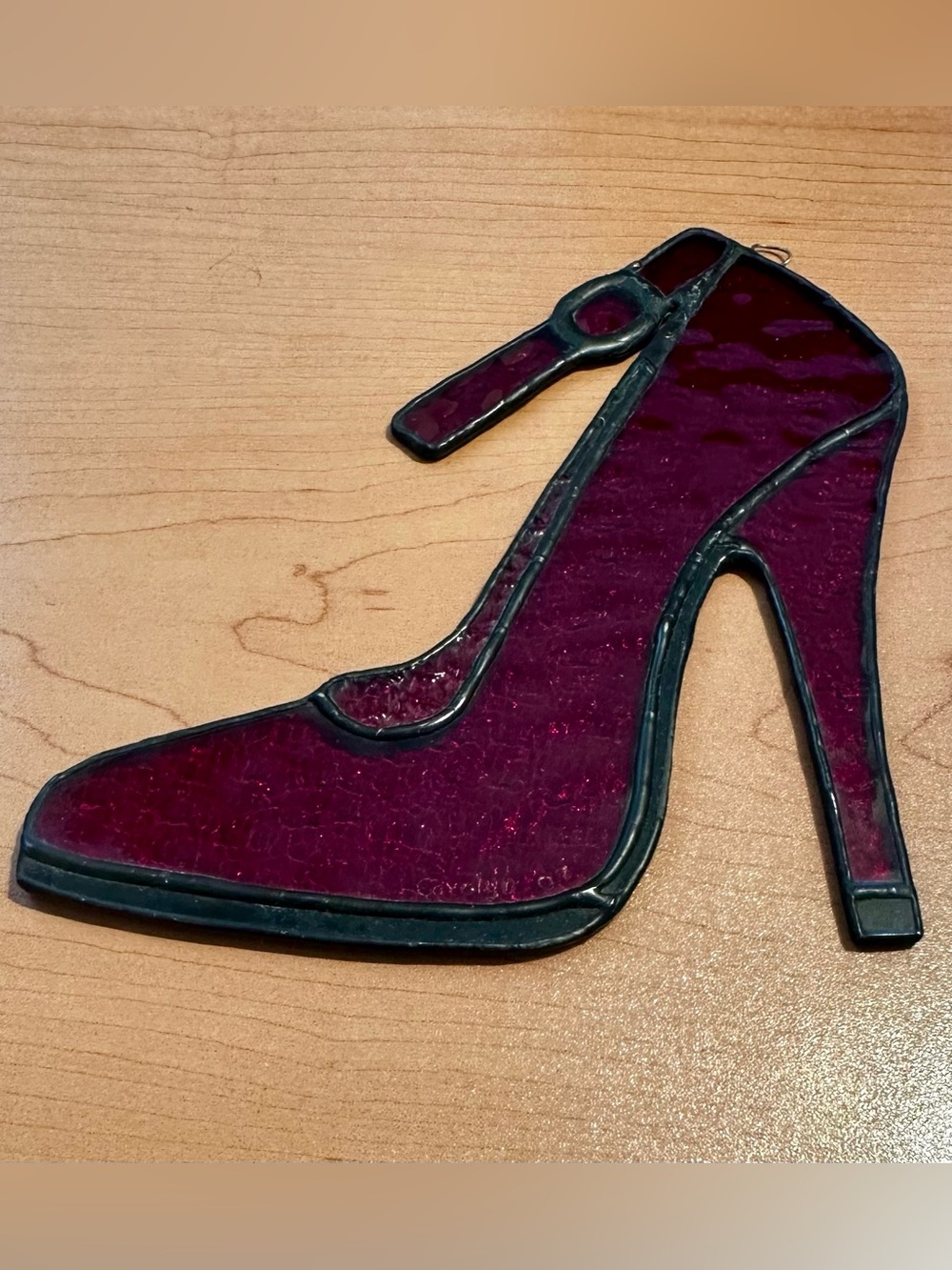 Women's High Heel Suncatcher - Deep Red